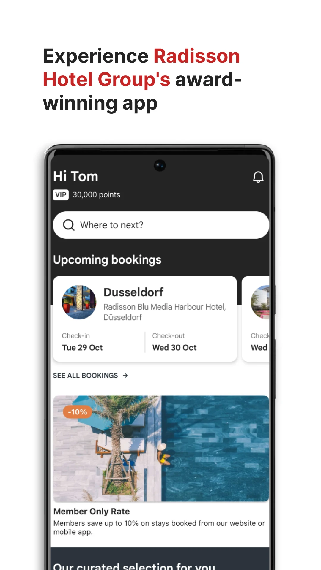 Radisson Hotels International screenshot